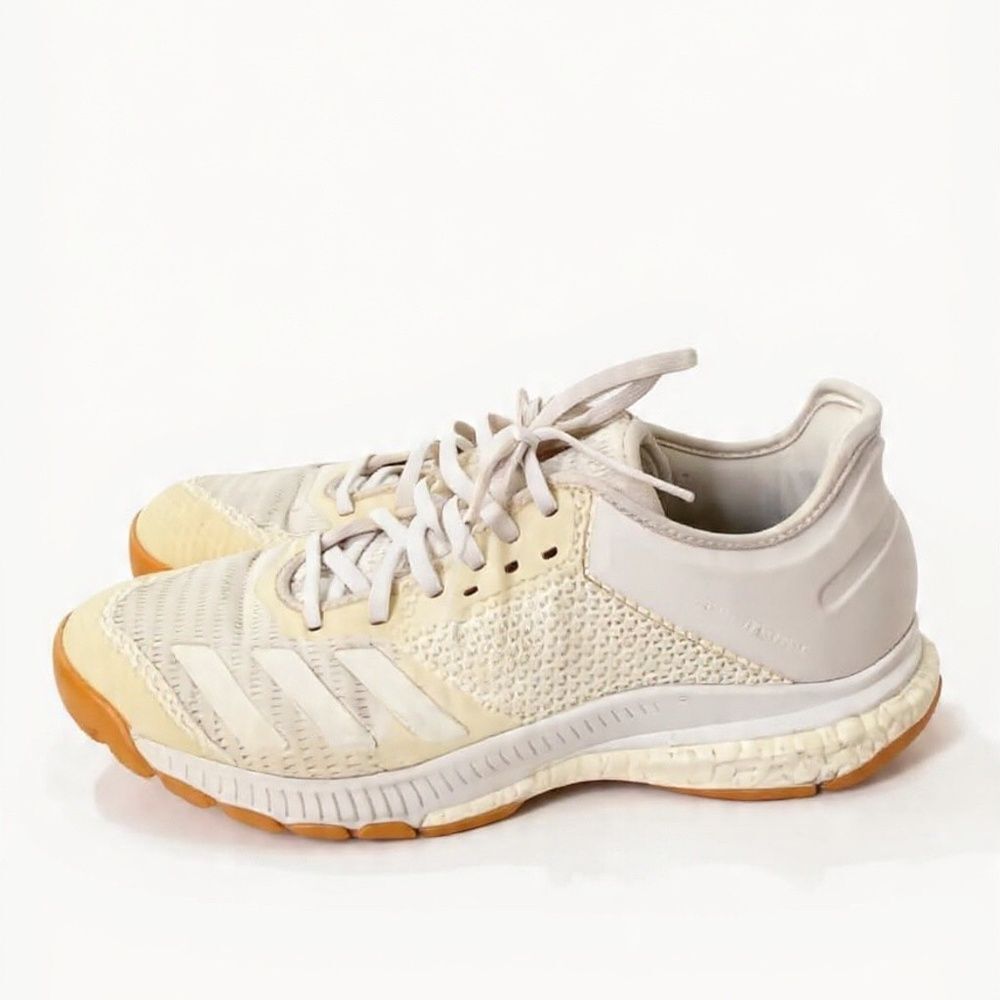 Adidas Cream-colored Sneakers with Gum Soles Size 8.5.